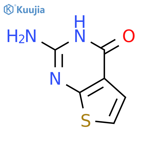 4-Hydroxy-2-aminothieno[2,3-d]pyrimidine structure