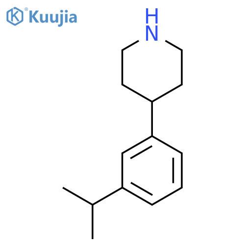 4-3-(propan-2-yl)phenylpiperidine structure