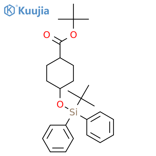 Tert-Butyl 4-((tert-butyldiphenylsilyl)oxy)cyclohexanecarboxylate structure