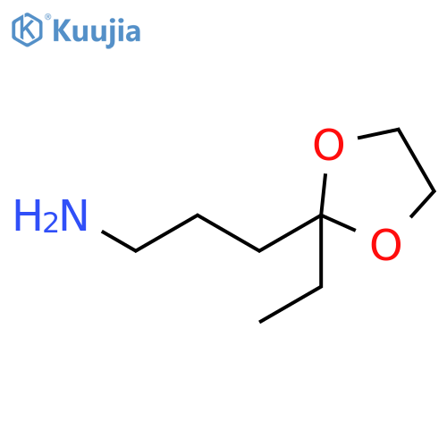 1,3-Dioxolane-2-propanamine, 2-ethyl- structure