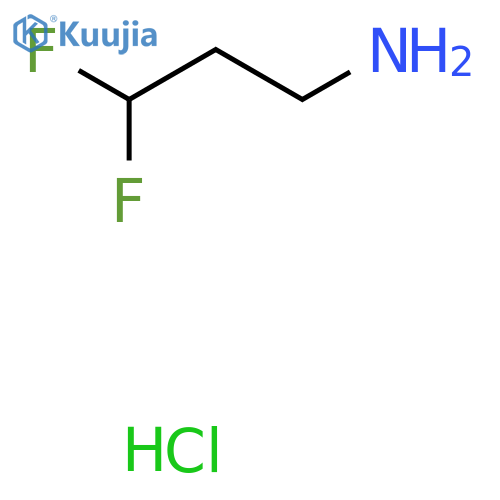 3,3-Difluoropropan-1-amine hydrochloride structure