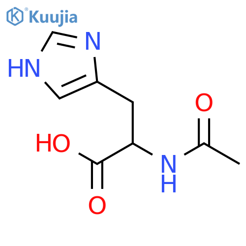 2-acetamido-3-(1H-imidazol-4-yl)propanoic acid structure