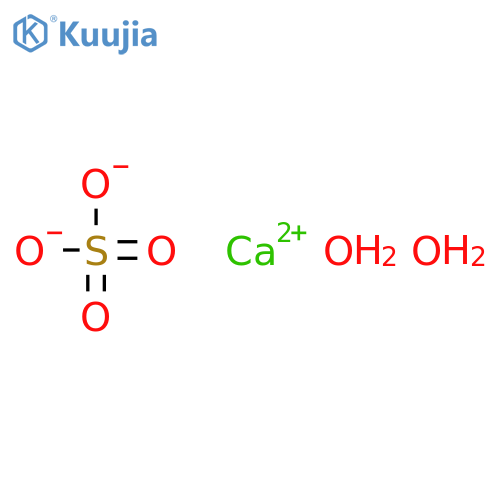 Calcium sulfate dihydrate structure