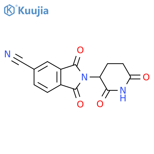 2-(2,6-Dioxopiperidin-3-yl)-1,3-dioxoisoindoline-5-carbonitrile structure