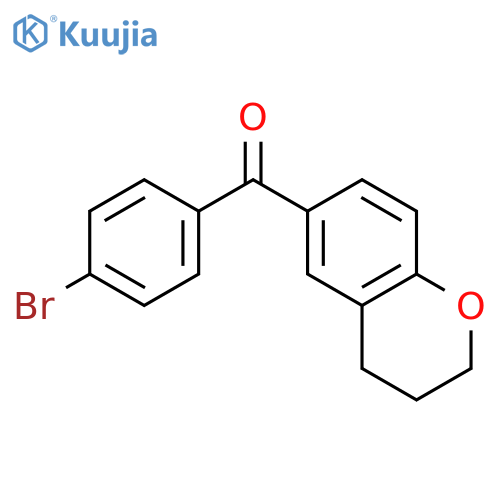 METHANONE, (4-BROMOPHENYL)(3,4-DIHYDRO-2H-1-BENZOPYRAN-6-YL)- structure