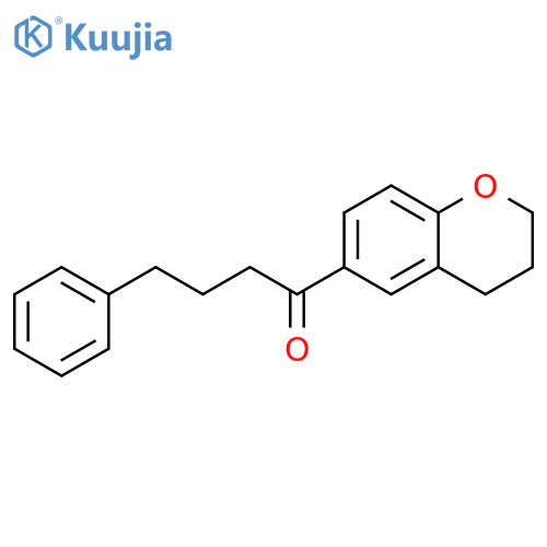 1-Butanone, 1-(3,4-dihydro-2H-1-benzopyran-6-yl)-4-phenyl- structure
