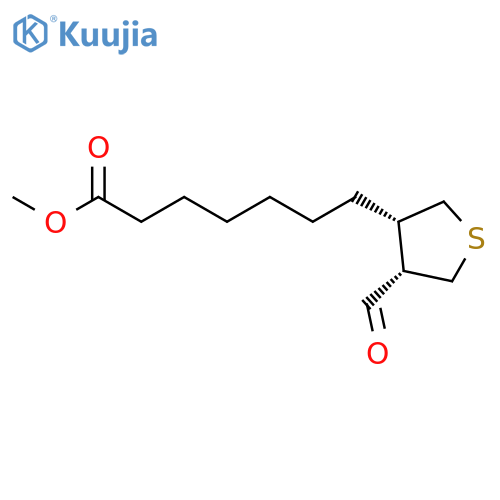 3-Thiopheneheptanoic acid, 4-formyltetrahydro-, methyl ester, cis- structure