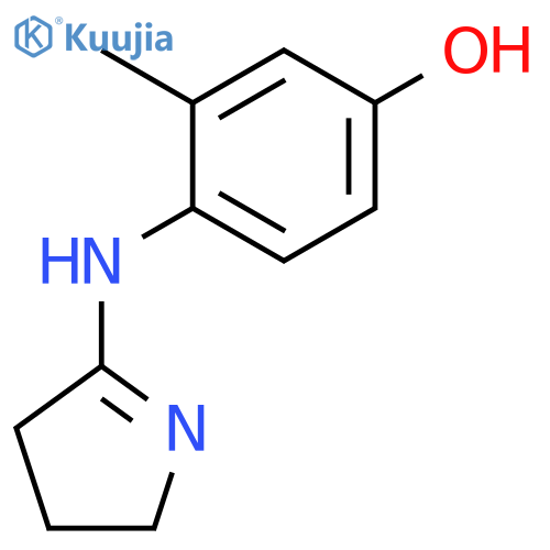 Phenol, 4-[(3,4-dihydro-2H-pyrrol-5-yl)amino]-3-methyl- structure
