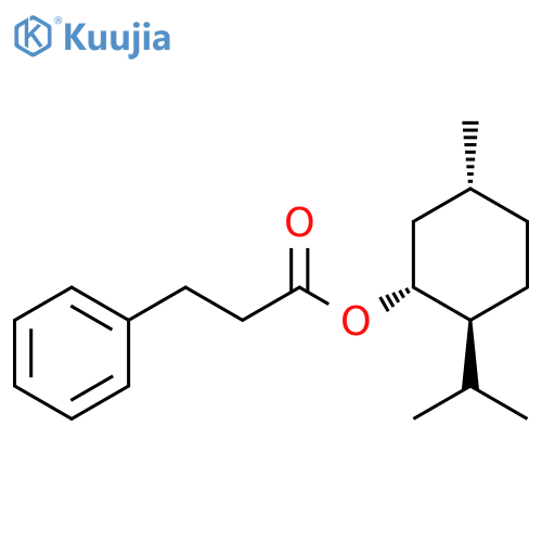 Benzenepropanoic acid,(1R,2S,5R)-5-methyl-2-(1-methylethyl)cyclohexyl ester structure