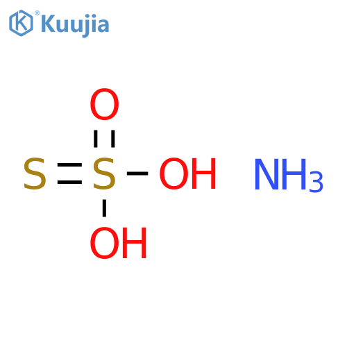 Thiosulfuric acid(H2S2O3), ammonium salt (1:1) structure