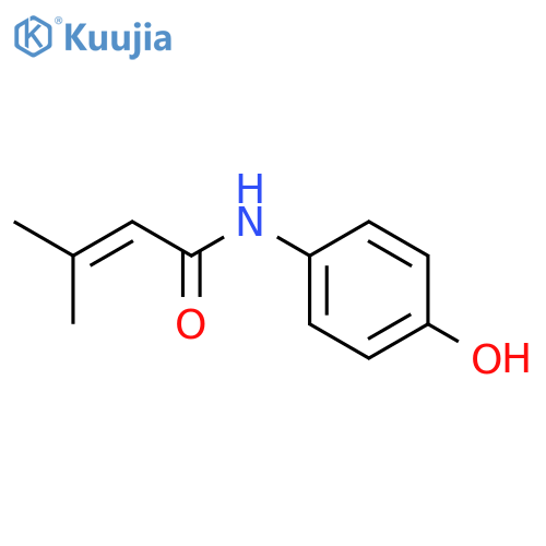 2-Butenamide,N-(4-hydroxyphenyl)-3-methyl- structure