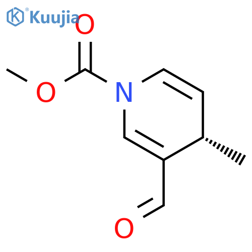 1(4H)-Pyridinecarboxylic acid, 3-formyl-4-methyl-, methyl ester, (S)- structure