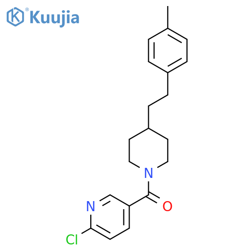 2-Chloro-5-{4-[2-(4-methylphenyl)ethyl]piperidine-1-carbonyl}pyridine structure