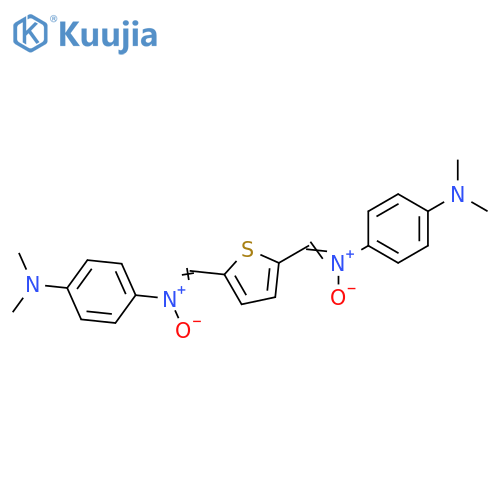 Nitrone, α,α′-2,5-thiophenediylbis[N-[p-(dimethylamino)phenyl]- structure