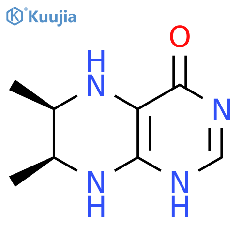 4(1H)-Pteridinone,5,6,7,8-tetrahydro-6,7-dimethyl-, cis- (9CI) structure