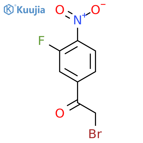2-Bromo-1-(3-fluoro-4-nitrophenyl)ethanone structure