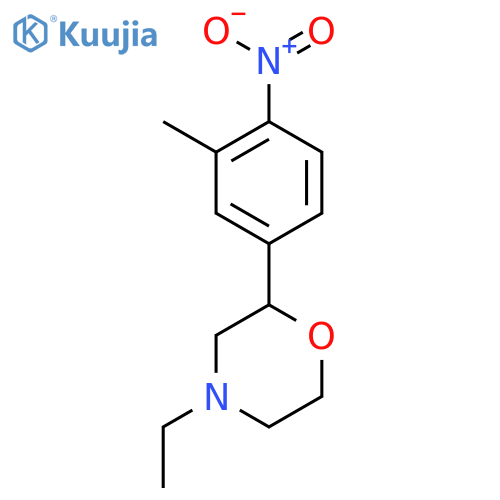 4-Ethyl-2-(3-methyl-4-nitrophenyl)morpholine structure