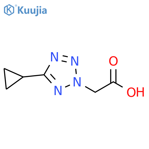 2-(5-CYCLOPROPYL-2H-1,2,3,4-TETRAZOL-2-YL)ACETIC ACID structure