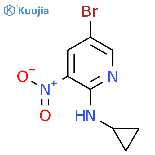 5-Bromo-2-cyclopropylamino-3-nitropyridine structure