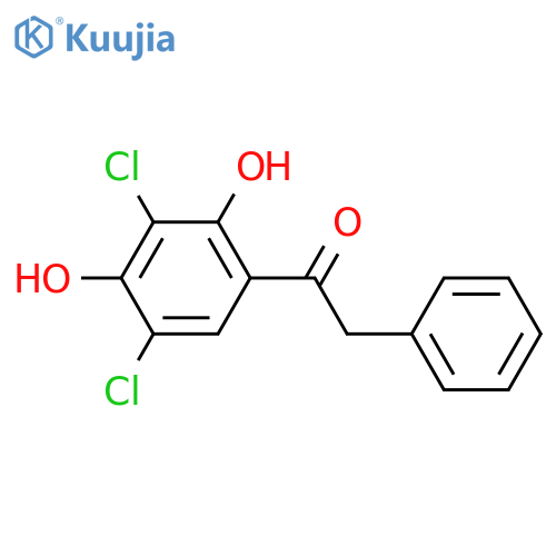 Ethanone, 1-(3,5-dichloro-2,4-dihydroxyphenyl)-2-phenyl- structure