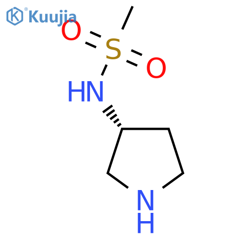 N-(3R)-pyrrolidin-3-ylmethanesulfonamide structure