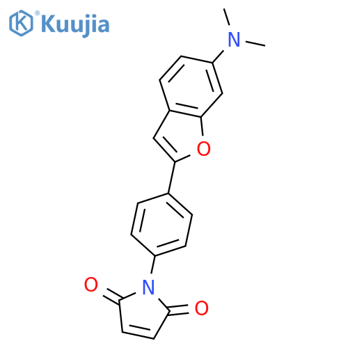 1H-Pyrrole-2,5-dione,1-[4-[6-(dimethylamino)-2-benzofuranyl]phenyl]- structure