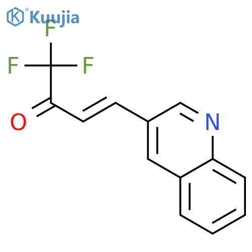 3-Buten-2-one, 1,1,1-trifluoro-4-(3-quinolinyl)-, (E)- structure
