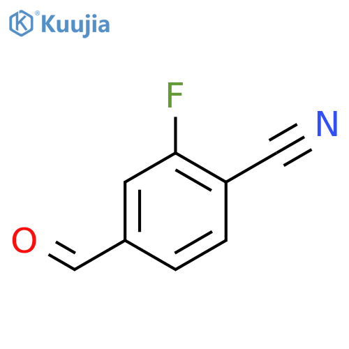 2-Fluoro-4-formylbenzonitrile structure