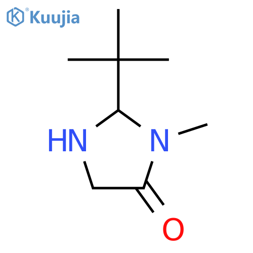 2-tert-butyl-3-methylimidazolidin-4-one structure