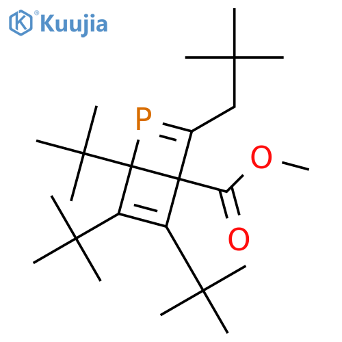 2-Phosphabicyclo[2.2.0]hexa-2,5-diene-4-carboxylic acid, 1,5,6-tris(1,1-dimethylethyl)-3-(2,2-dimethylpropyl)-, methyl ester structure