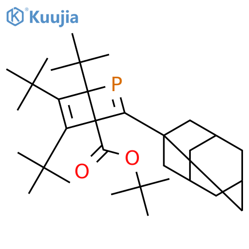 2-Phosphabicyclo[2.2.0]hexa-2,5-diene-4-carboxylic acid, 1,5,6-tris(1,1-dimethylethyl)-3-tricyclo[3.3.1.13,7]dec-1-yl-, 1,1-dimethylethyl ester structure
