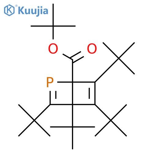 2-Phosphabicyclo[2.2.0]hexa-2,5-diene-1-carboxylic acid, 3,4,5,6-tetrakis(1,1-dimethylethyl)-, 1,1-dimethylethyl ester structure