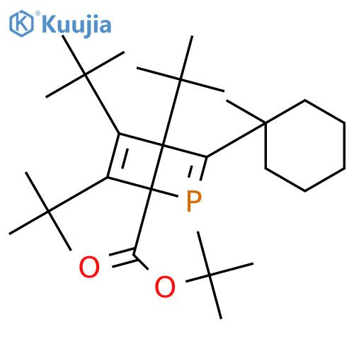 2-Phosphabicyclo[2.2.0]hexa-2,5-diene-1-carboxylic acid, 4,5,6-tris(1,1-dimethylethyl)-3-(1-methylcyclohexyl)-, 1,1-dimethylethyl ester structure