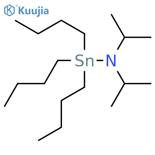 Stannanamine, 1,1,1-tributyl-N,N-bis(1-methylethyl)- structure