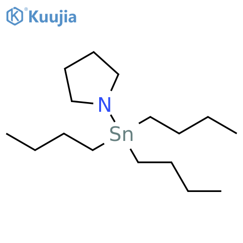 Pyrrolidine, 1-(tributylstannyl)- structure