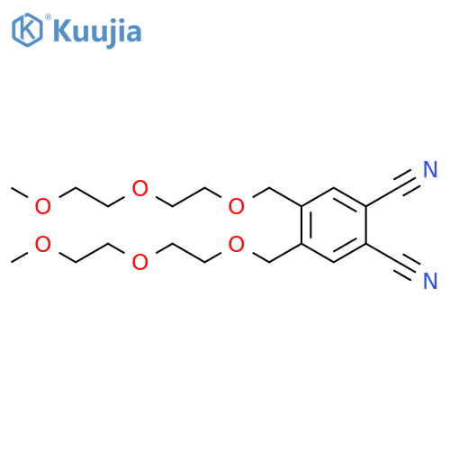 1,2-Benzenedicarbonitrile, 4,5-bis[[2-(2-methoxyethoxy)ethoxy]methyl]- structure