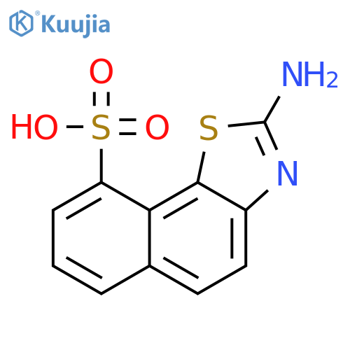 Naphtho[2,1-d]thiazole-9-sulfonic acid, 2-amino- structure