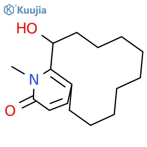 Cyclododeca[b]pyridin-2(1H)-one, 5,6,7,8,9,10,11,12,13,14-decahydro-14-hydroxy-1-methyl- structure
