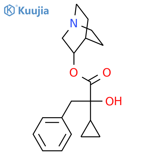 Benzenepropanoic acid, a-cyclopropyl-a-hydroxy-,1-azabicyclo[2.2.2]oct-3-yl ester structure