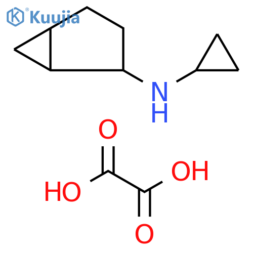 2-bicyclo[3.1.0]hexanyl(cyclopropyl)azanium;2-hydroxy-2-oxoacetate structure
