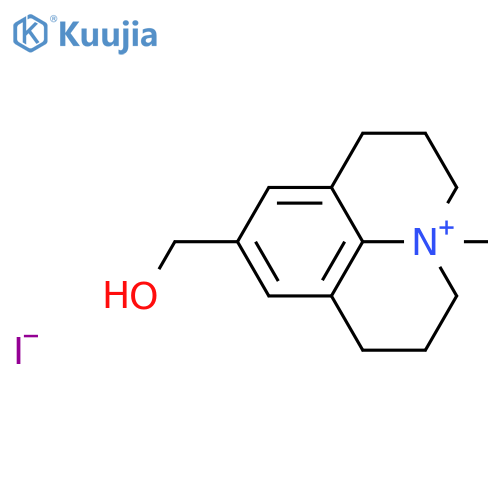 1H,5H-Benzo[ij]quinolizinium,2,3,6,7-tetrahydro-9-(hydroxymethyl)-4-methyl-, iodide (1:1) structure