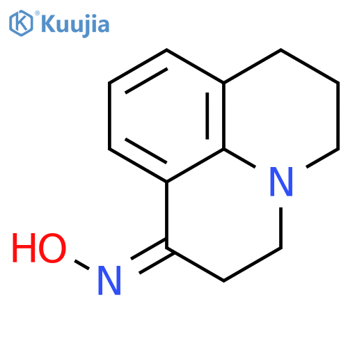 1H,5H-Benzo[ij]quinolizin-1-one,2,3,6,7-tetrahydro-, oxime structure