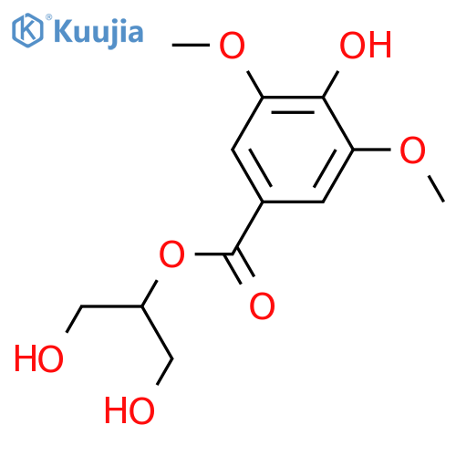 Glycerol; 2-O-(4-Hydroxy-3,5-dimethoxybenzoyl) structure