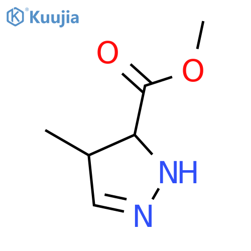 1H-Pyrazole-5-carboxylicacid, 4,5-dihydro-4-methyl-, methyl ester structure