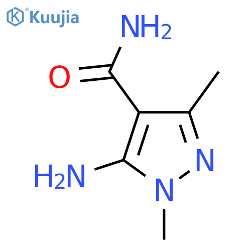 5-Amino-1,3-dimethyl-1H-pyrazole-4-carboxamide structure