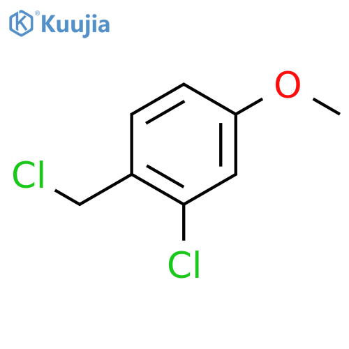 2-Chloro-1-(chloromethyl)-4-methoxybenzene structure