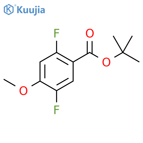 Tert-butyl 2,5-difluoro-4-methoxybenzoate structure