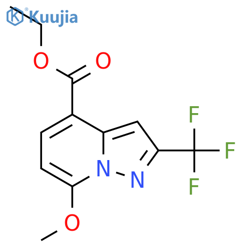 Ethyl 7-methoxy-2-(trifluoromethyl)pyrazolo[1,5-A]pyridine-4-carboxylate structure