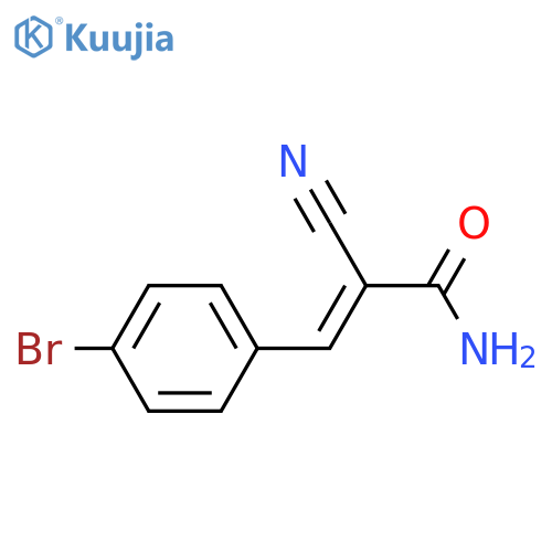 (E)-3-(4-Bromophenyl)-2-cyanoacrylamide structure