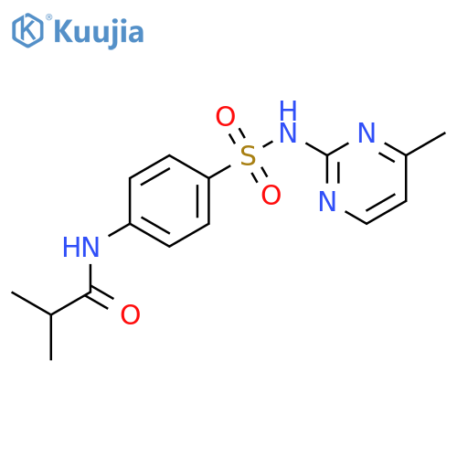 2-methyl-N-(4-{[(4-methyl-2-pyrimidinyl)amino]sulfonyl}phenyl)propanamide structure